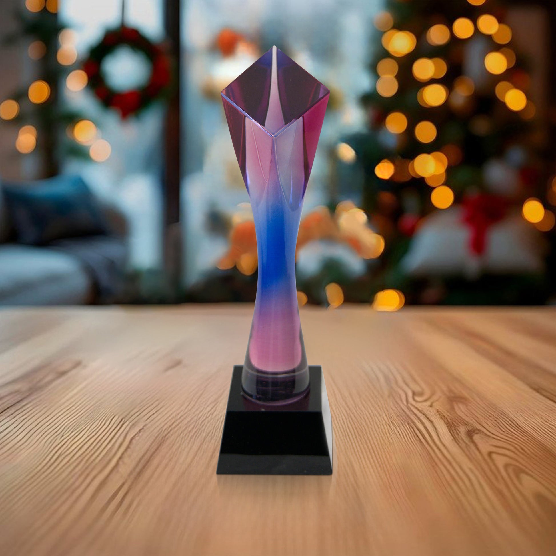 Colorful Crystal Trophy Outstanding Employee of the Month