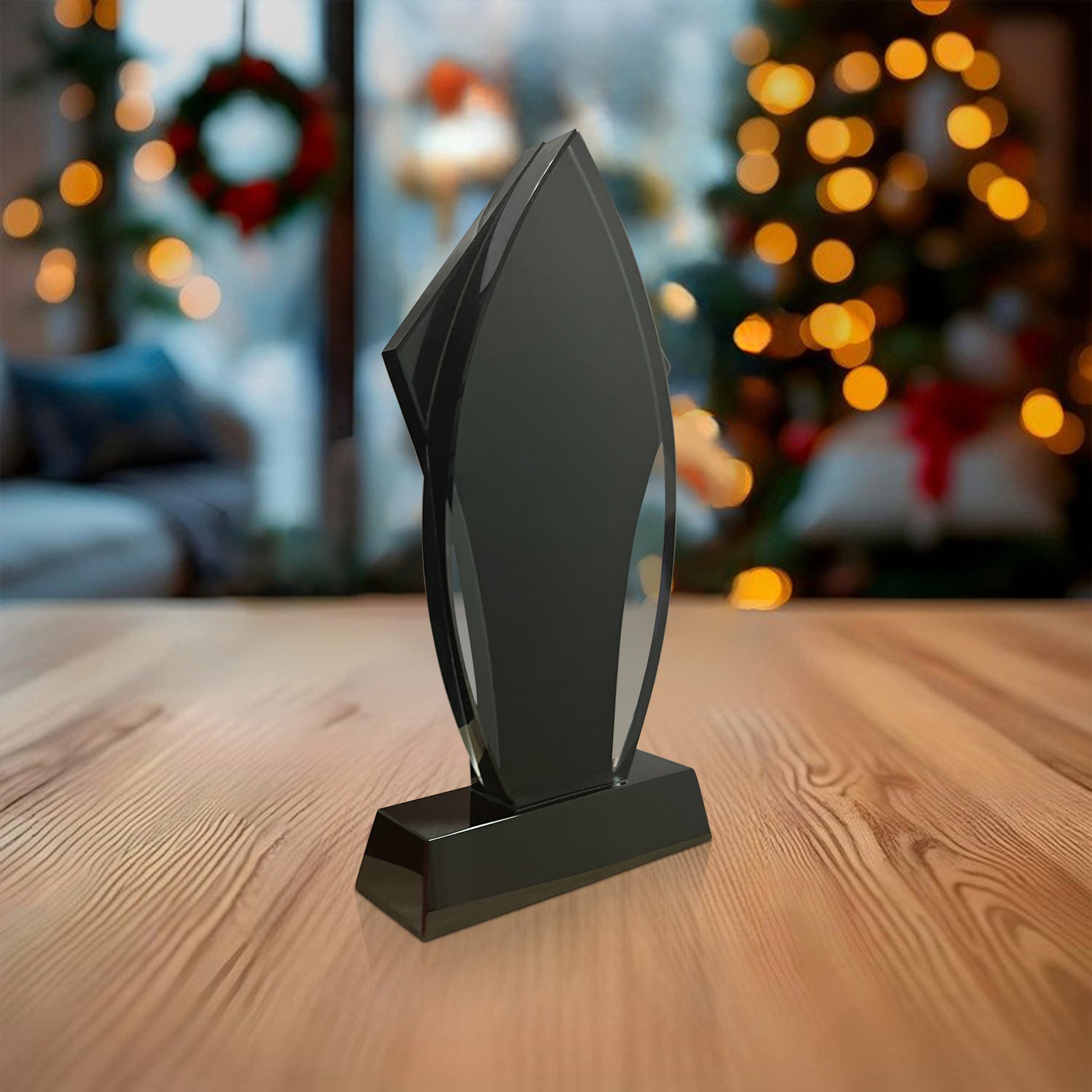 Black Abstract Flame Award